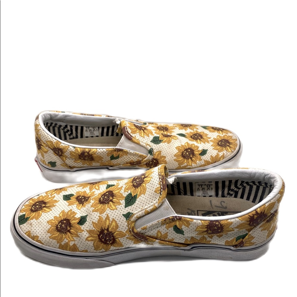 Vans Slip-on Sunflower Unisex size Womens 9/Mens 7.5